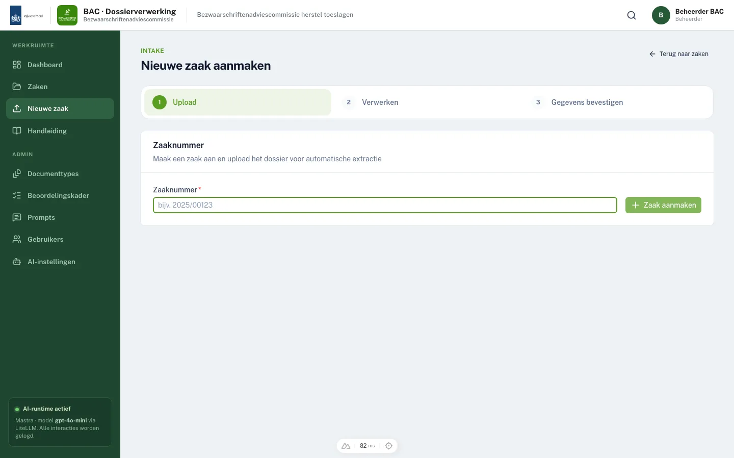 AI agents accelerate legal dossier preparation for government recovery operation — screenshot 2