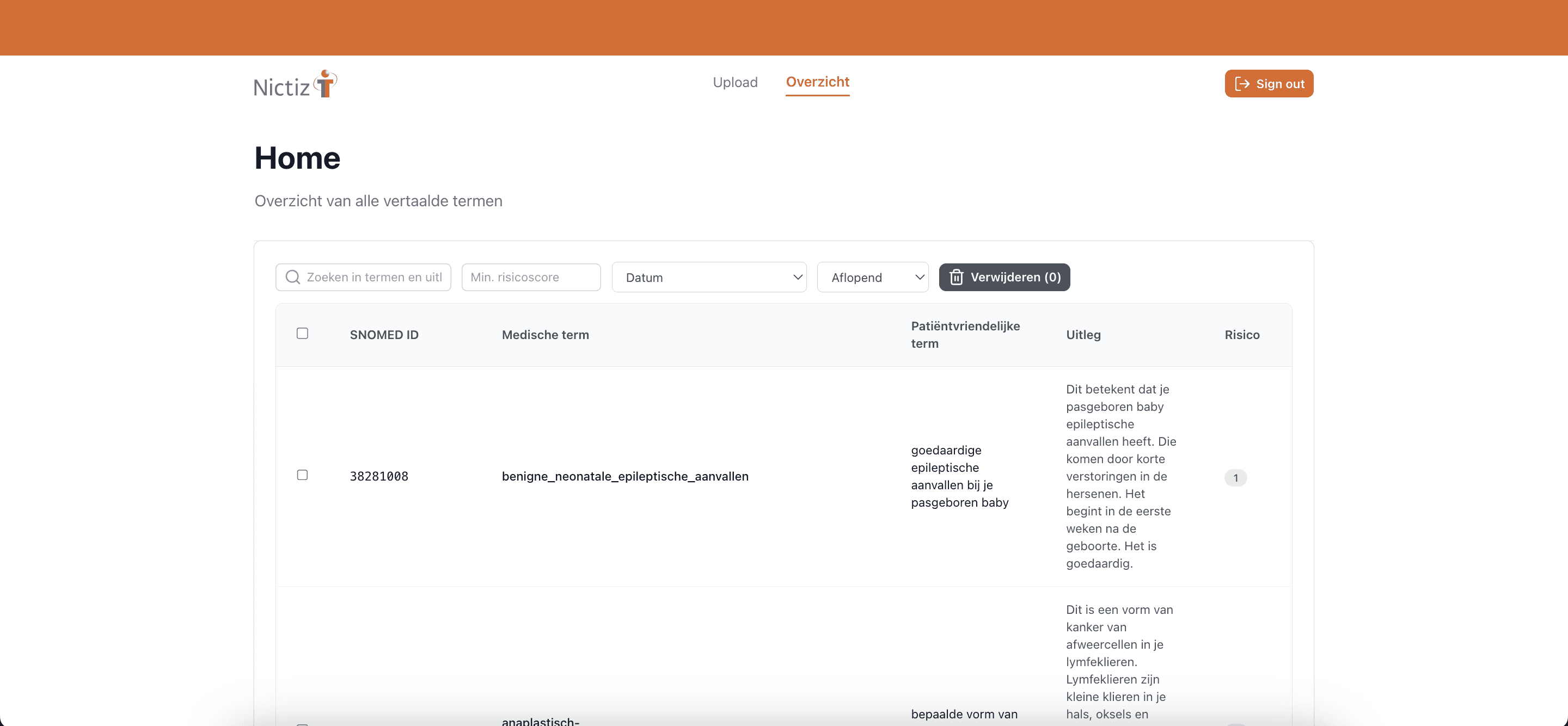 AI medical term translator — screenshot 2