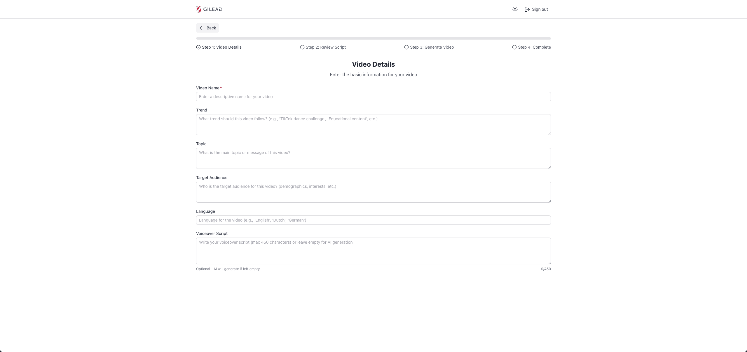 AI social video generator — screenshot 1
